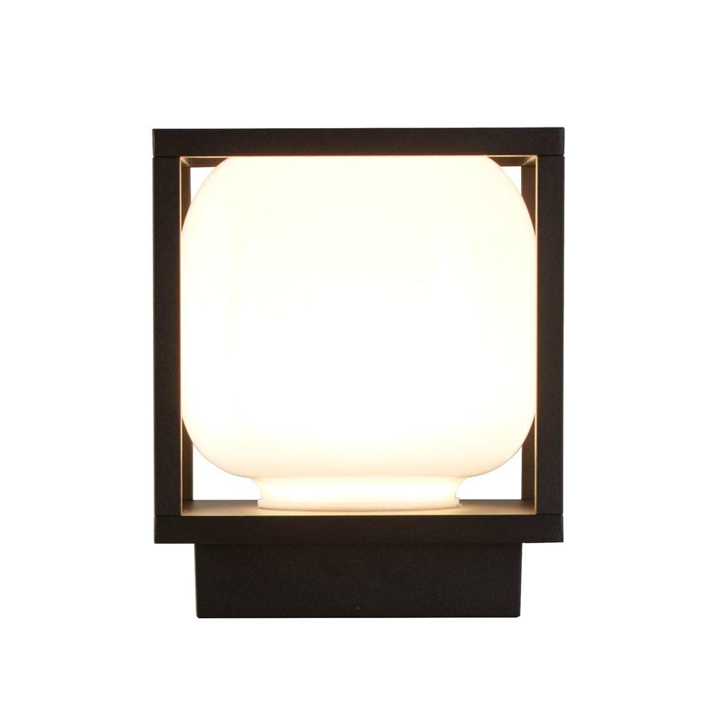   athens outdoor 1 light led black wall ceiling light