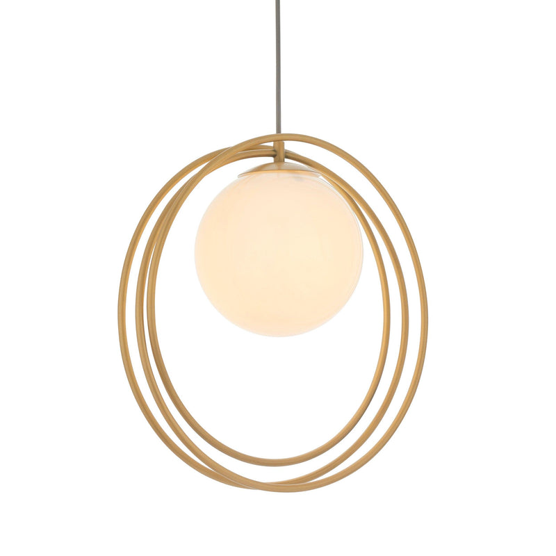 Norfolk Gold & Opal Glass Shade Ceiling Pendant Light-Ceiling Pendant Lights-Living Lights-1-Tiffany Lighting Direct