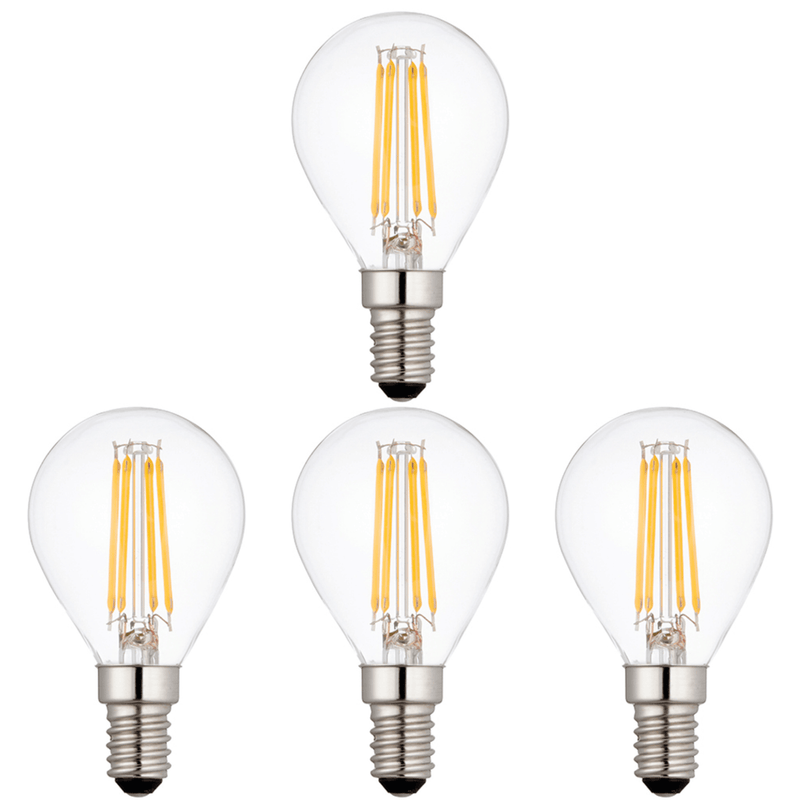 4 x E14 LED Lamp/Bulb Dimmable 4W (40W Equivalent)