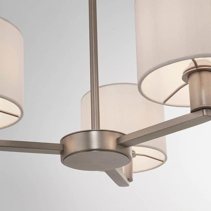 Endon Daley 3 Light Nickel Finish Ceiling Pendant-Ceiling Pendant Lights-Endon Lighting-8-Tiffany Lighting Direct