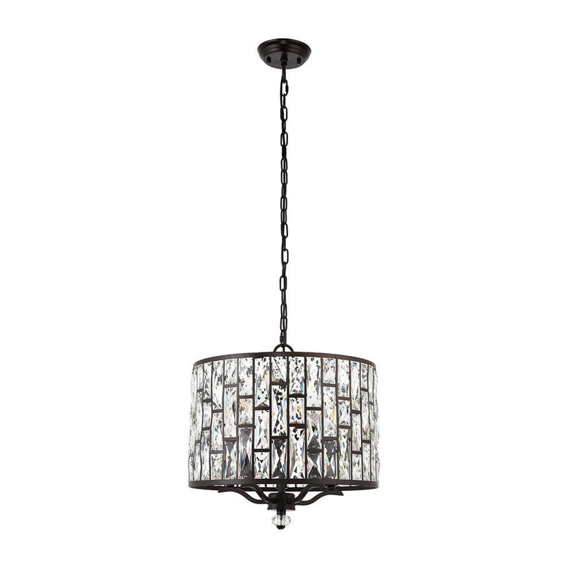 Endon Belle 5 Light Clear Glass Crystal Ceiling Pendant-Ceiling Pendant Lights-Endon Lighting-9-Tiffany Lighting Direct