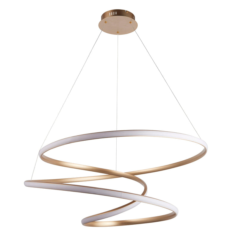 Helice Modern Spiral Gold LED Ceiling Pendant Light-Ceiling Pendant Lights-Living Lights-7-Tiffany Lighting Direct