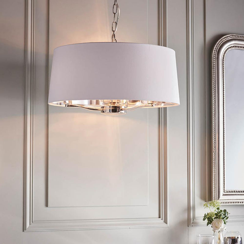 Endon Harvey 3 Light Bright Nickel Ceiling Pendant-Ceiling Pendant Lights-Endon Lighting-6-Tiffany Lighting Direct