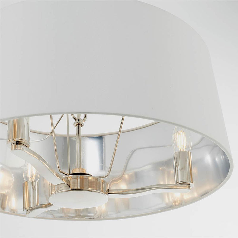 Endon Harvey 3 Light Bright Nickel Ceiling Pendant-Ceiling Pendant Lights-Endon Lighting-7-Tiffany Lighting Direct