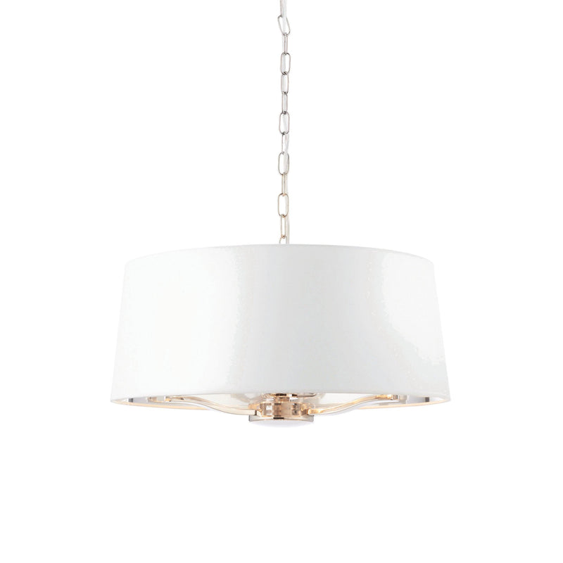 Endon Harvey 3 Light Bright Nickel Ceiling Pendant-Ceiling Pendant Lights-Endon Lighting-1-Tiffany Lighting Direct