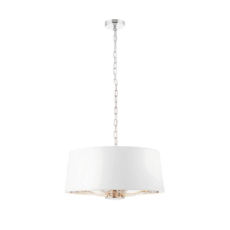 Endon Harvey 3 Light Bright Nickel Ceiling Pendant-Ceiling Pendant Lights-Endon Lighting-10-Tiffany Lighting Direct