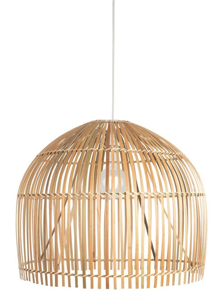 Searchlight Bali 1 Light Ceiling Pendant - Bamboo Shade-Ceiling Pendant Lights-Searchlight Lighting-1-Tiffany Lighting Direct