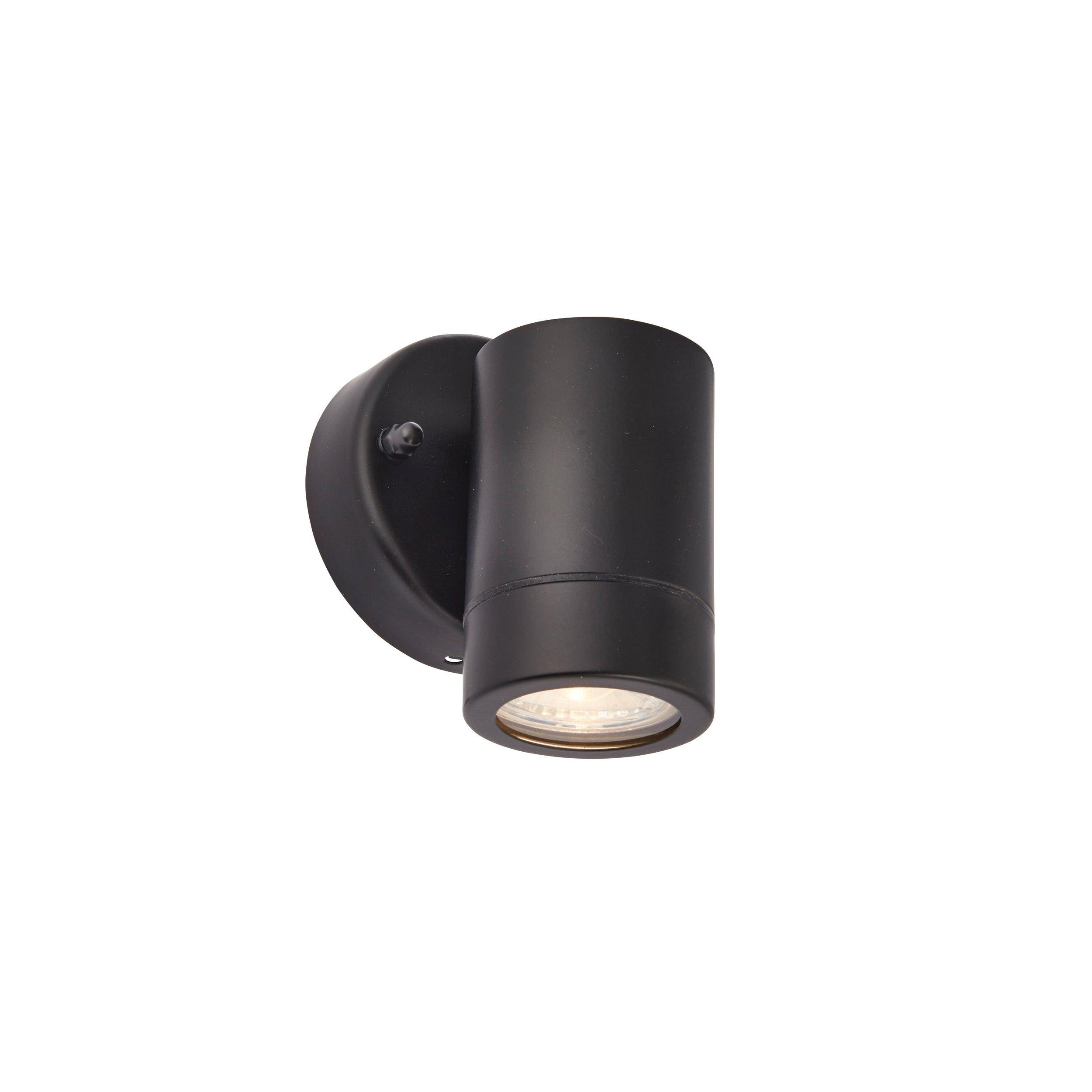 palin black outdoor wall light ip44 7wby saxby lighting