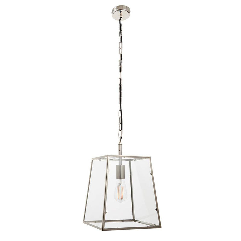 Endon Hurst 1 Light Nickel Finish Ceiling Pendant-Ceiling Pendant Lights-Endon Lighting-7-Tiffany Lighting Direct