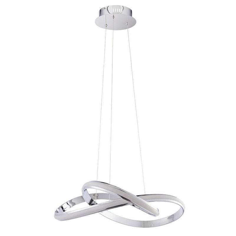 Endon Aria 1 Light Chrome Ceiling Pendant-Ceiling Pendant Lights-Endon Lighting-8-Tiffany Lighting Direct