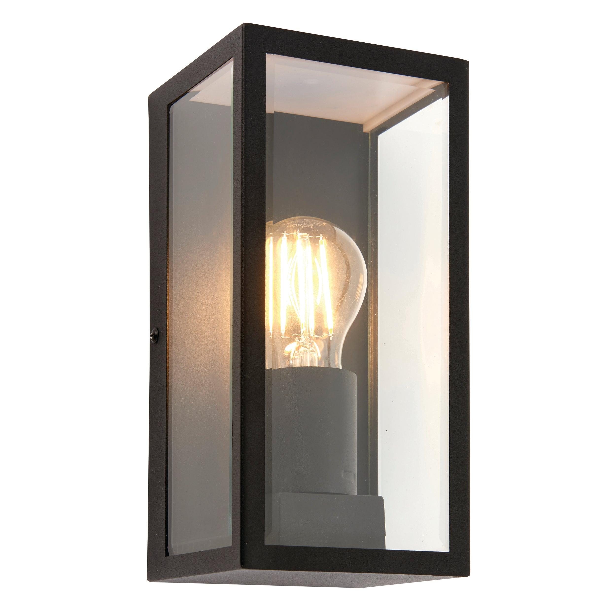 breton black outdoor wall light ip44 28wby saxby lighting