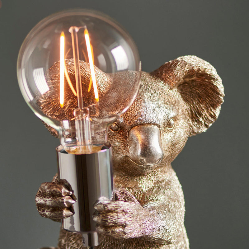 Living Lighting Koala Vintage Silver Table Lamp-Living Lights-Living-Room-Tiffany Lighting Direct-[image-position]