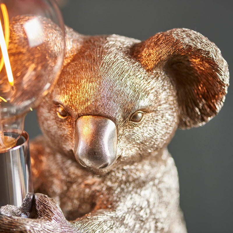 Living Lighting Koala Vintage Silver Table Lamp-Living Lights-Living-Room-Tiffany Lighting Direct-[image-position]