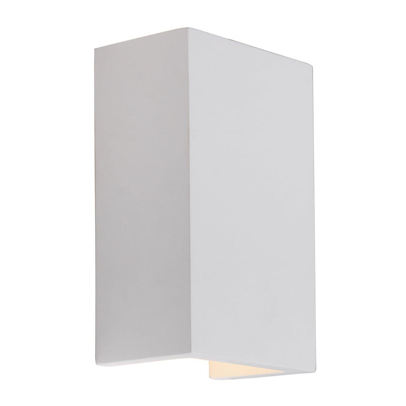 Oaks Lighting Siku White Gypsum Single Wall Light