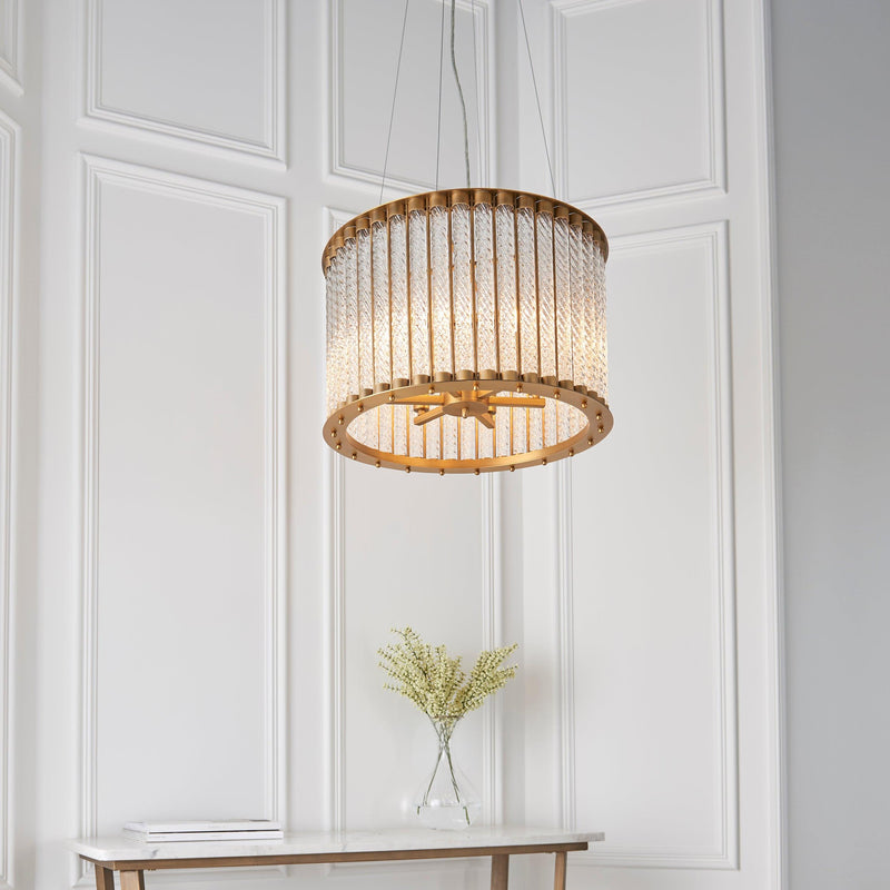 Hammersmith 6 Light Glass Tube Ceiling Pendant Light-Ceiling Pendant Lights-Living Lights-4-Tiffany Lighting Direct