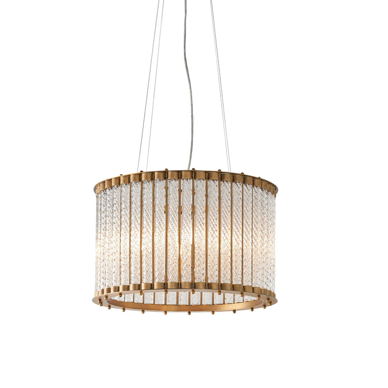 Hammersmith 6 Light Glass Tube Ceiling Pendant Light-Ceiling Pendant Lights-Living Lights-1-Tiffany Lighting Direct