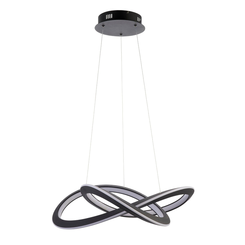 Hoop Large Modern Black LED Ceiling Pendant Light-Ceiling Pendant Lights-Living Lights-8-Tiffany Lighting Direct