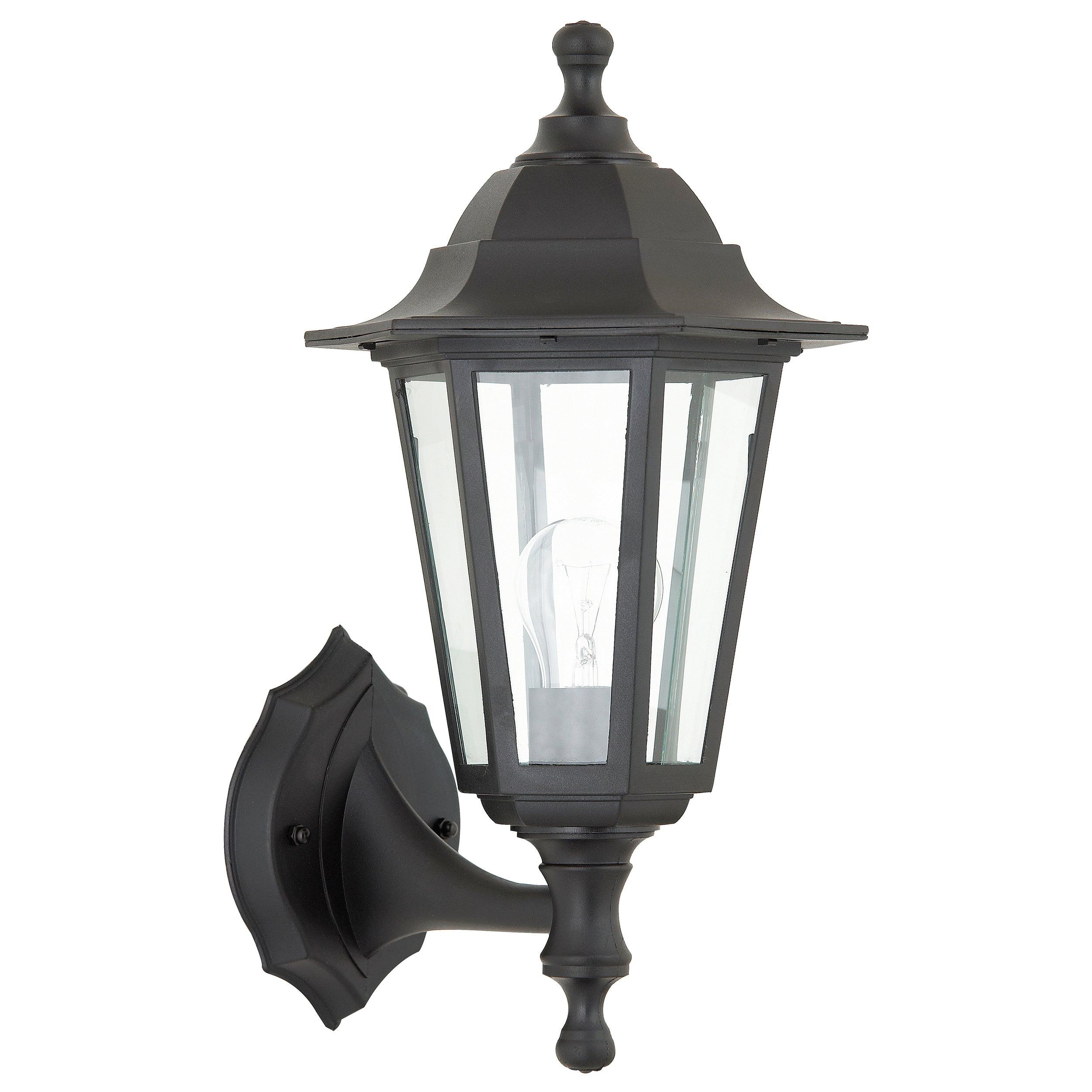 bayswater outdoor black wall light ip44 60wby saxby lighting