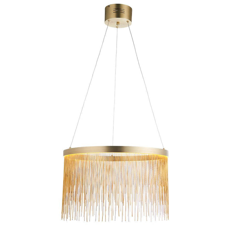 Endon Zelma 1 Light Brass Finish Ceiling Pendant-Ceiling Pendant Lights-Endon Lighting-8-Tiffany Lighting Direct