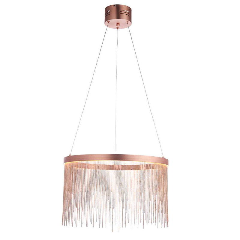 Endon Zelma 1 Light Copper Pendant Ceiling Light-Ceiling Pendant Lights-Endon Lighting-7-Tiffany Lighting Direct