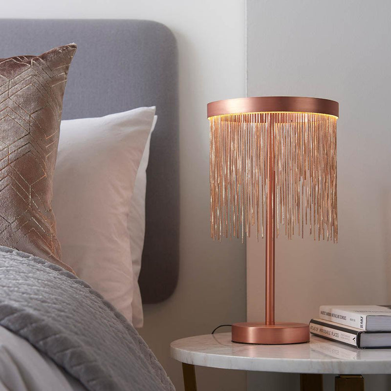 Endon Zelma 1 Light Copper Table Lamp 5