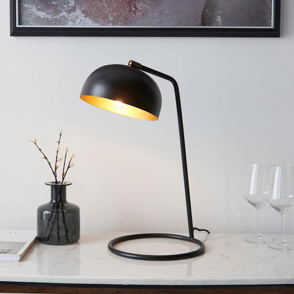 Endon Brair 1 Light Black Table Lamp 5