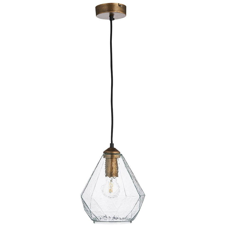 Endon Ebbe 1 Light Gold Pendant Ceiling Light-Ceiling Pendant Lights-Endon Lighting-8-Tiffany Lighting Direct