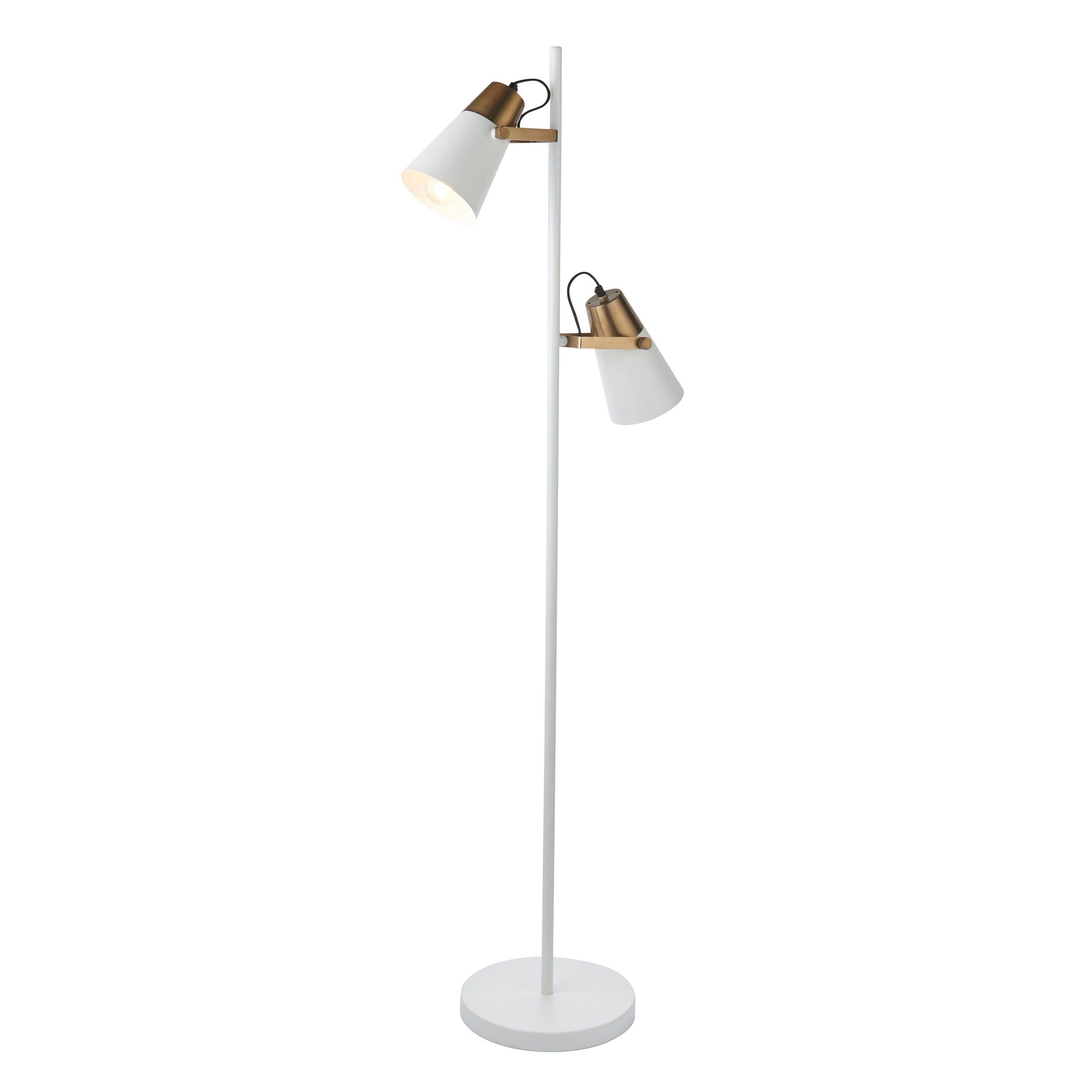 Endon Gerik 2 Light Brass Finish Floor Lamp by Endon Lighting 1