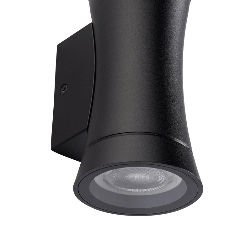 Camber Black Up & Down Outdoor Wall Light IP44 0W