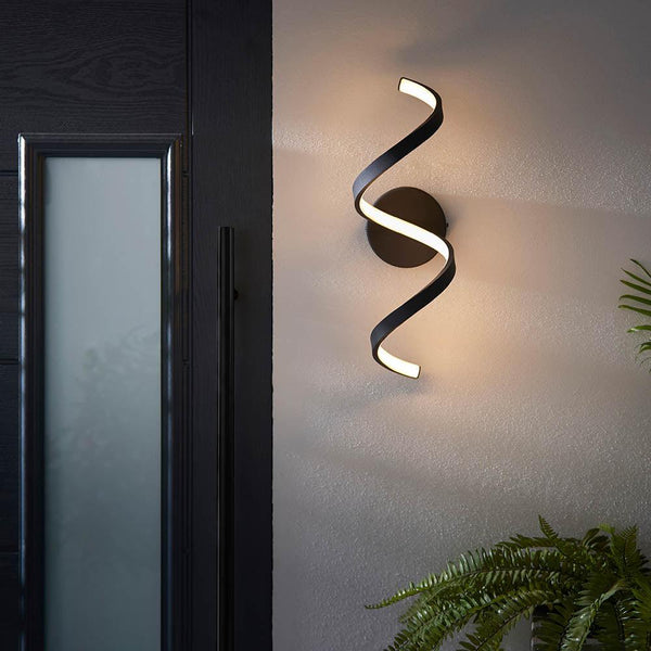 Endon Astral Black Outdoor Wall Light