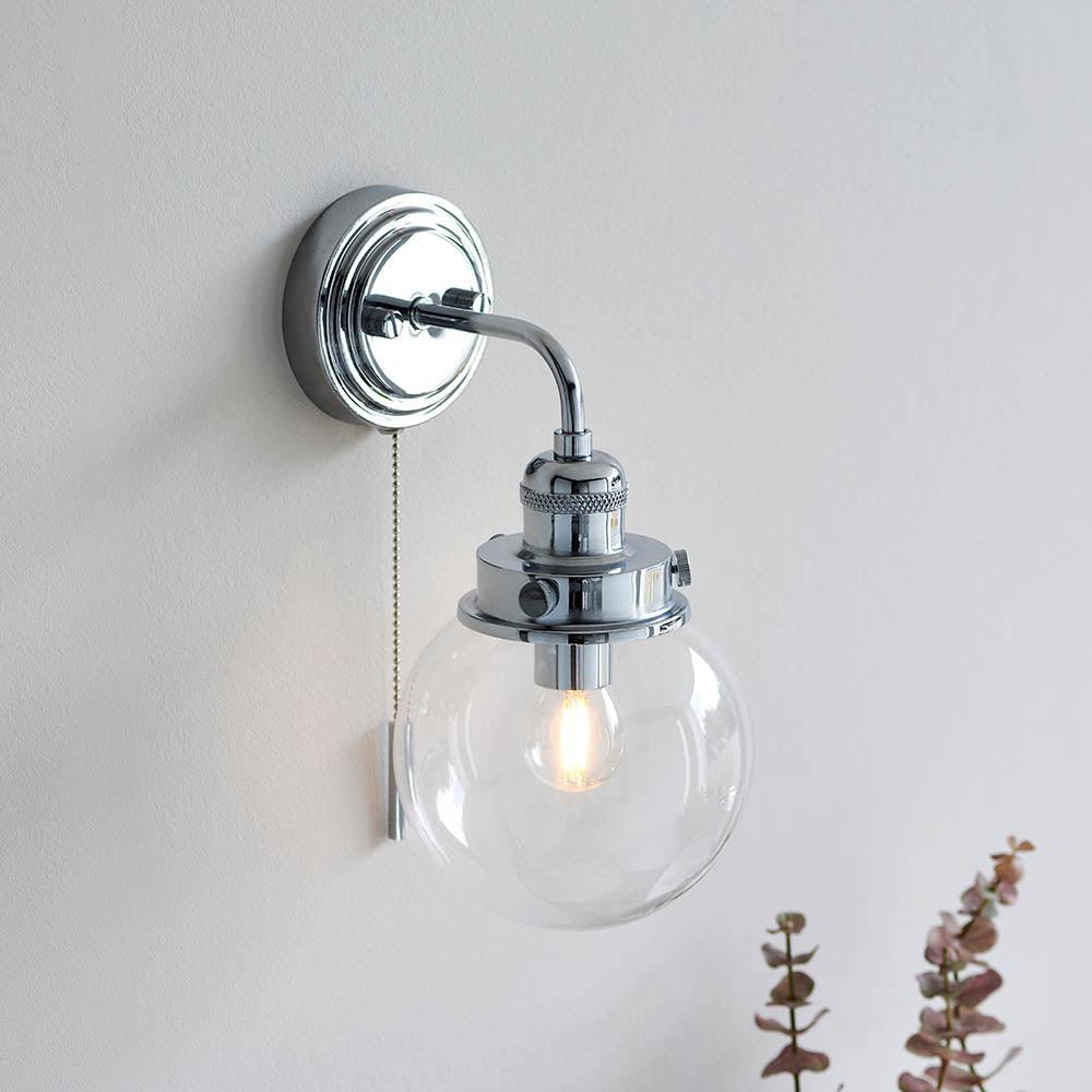 cheswickchrome finish bathroom wall light by Endon Lighting Living room image