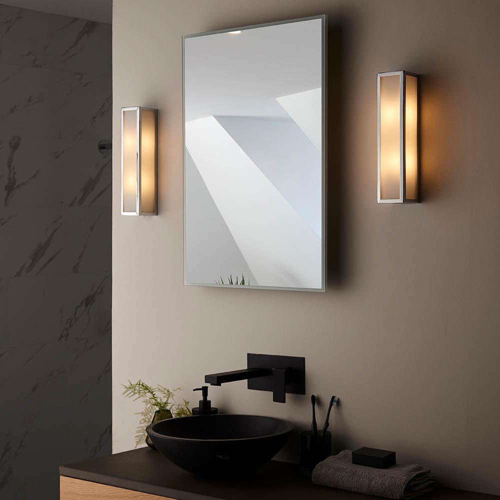 newham chrome finish bathroom wall light 3 by Endon Lighting Living Room Family Shot