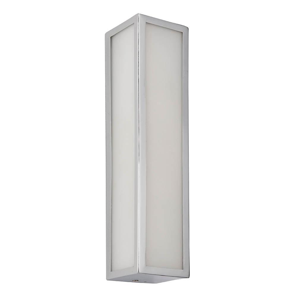 newham chrome finish bathroom wall light 3 by Endon Lighting Bedroom Close Up Image