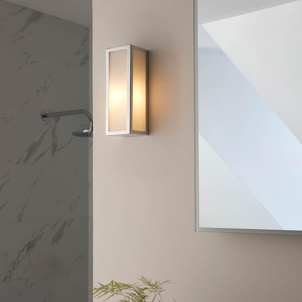 newham chrome finish bathroom wall light 1 by Endon Lighting Living Room Close Up 117