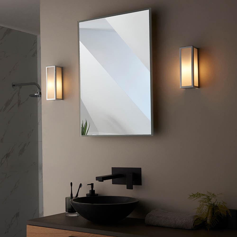 newham chrome finish bathroom wall light 1 by Endon Lighting Living Room Family Shot