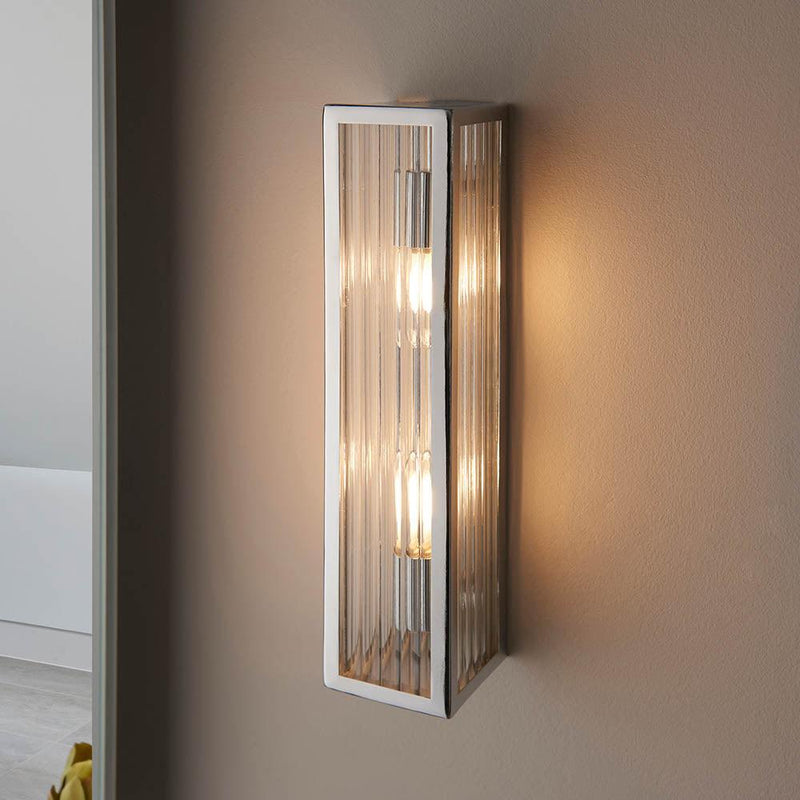 Endon Newham Chrome Finish Bathroom Wall Light