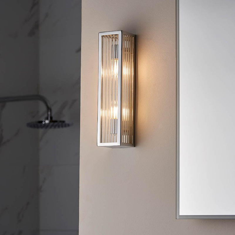 Endon Newham Chrome Finish Bathroom Wall Light