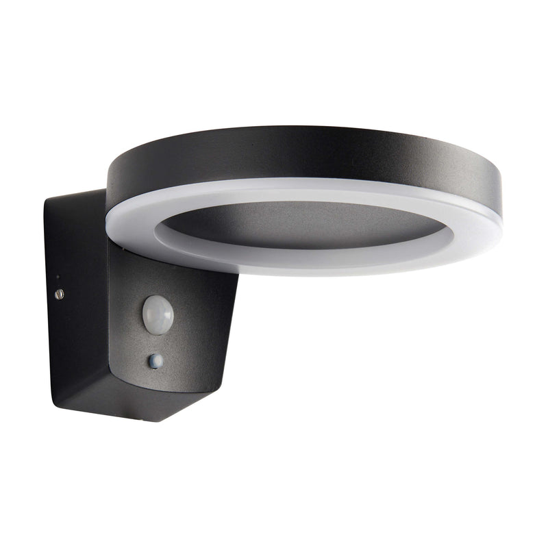 Ebro Solar Powered Outdoor Wall Light With PIR Sensor 96933