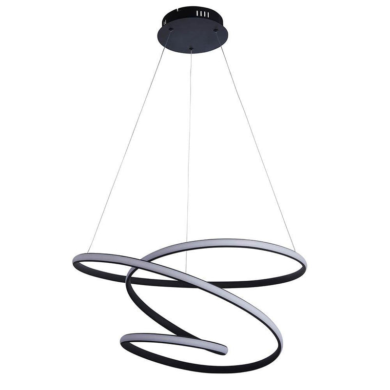 Endon Dune 1 Light Black Pendant Ceiling-Ceiling Pendant Lights-Endon Lighting-9-Tiffany Lighting Direct