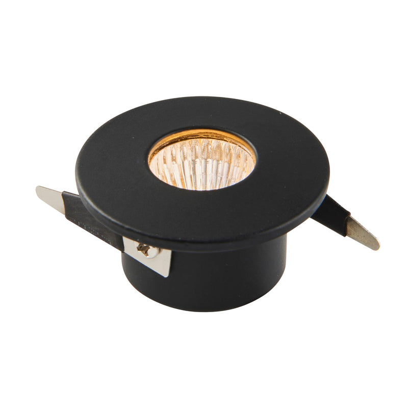 LALO Warm White Recessed Black LED Light IP44 4W