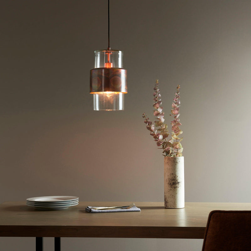 Vauxhall Modern Copper Patina Pendant Light-Ceiling Pendant Lights-Living Lights-2-Tiffany Lighting Direct