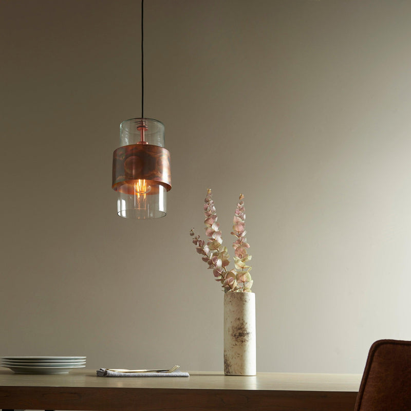 Vauxhall Modern Copper Patina Pendant Light-Ceiling Pendant Lights-Living Lights-5-Tiffany Lighting Direct