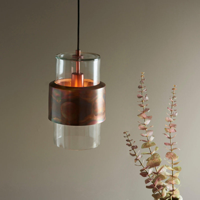 Vauxhall Modern Copper Patina Pendant Light-Ceiling Pendant Lights-Living Lights-6-Tiffany Lighting Direct