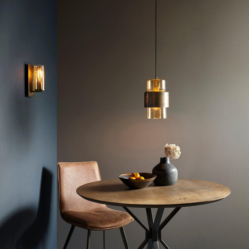 Vauxhall Modern Brass Patina Pendant With Champagne Glass-Ceiling Pendant Lights-Living Lights-4-Tiffany Lighting Direct