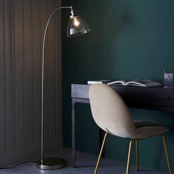 Hansen Traditional Nickel Floor Lamp