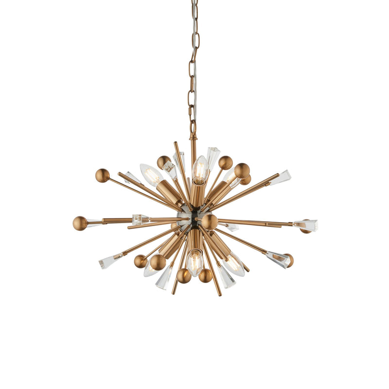 Suffolk Medium Brass Ceiling Pendant Light-Ceiling Pendant Lights-Living Lights-1-Tiffany Lighting Direct