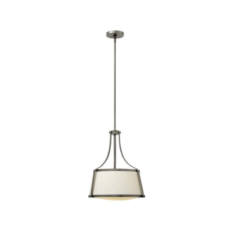 Hinkley Charlotte Antique Nickel Pendant Light-Ceiling Pendant Lights-Elstead Lighting-1-Tiffany Lighting Direct