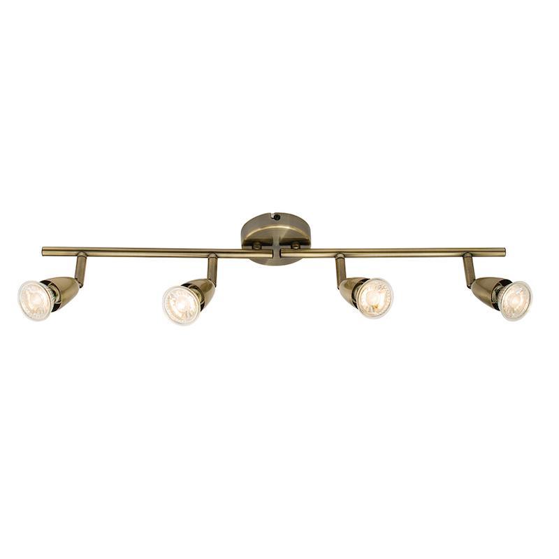 Buy Saxby Amalfi 4 Light Antique Brass Spotlight - Tiffany Lighting