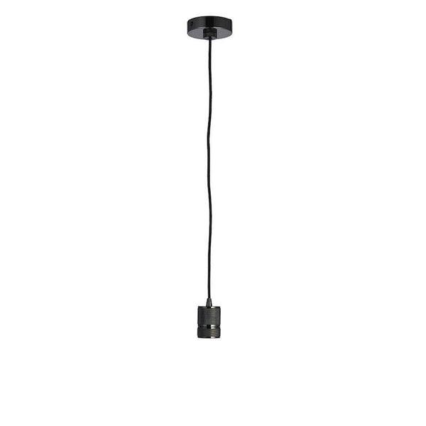 Urban 1lt Black Ceiling Pendant Light by Endon Lighting 76586