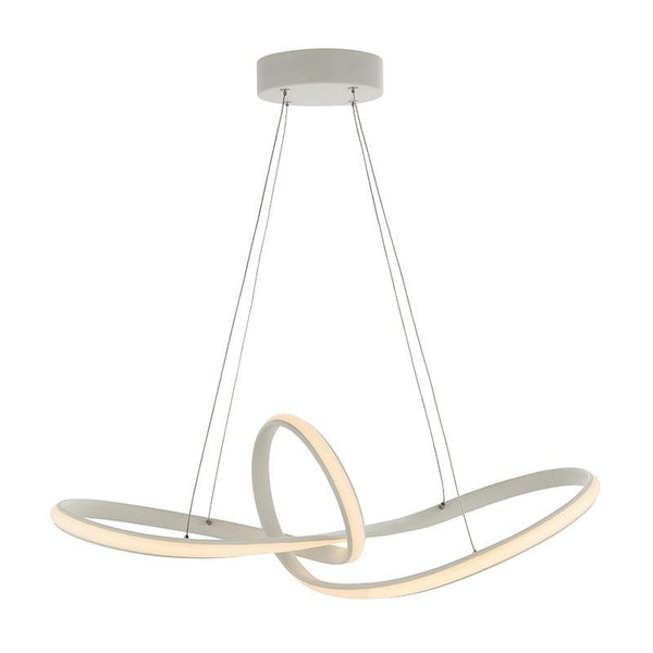 Endon Paradox 1 Light LED White & Acrylic Pendant